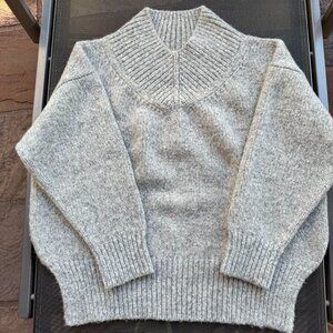 Micaela Greg Coco Sweater, Heather Grey, Size M, NEW